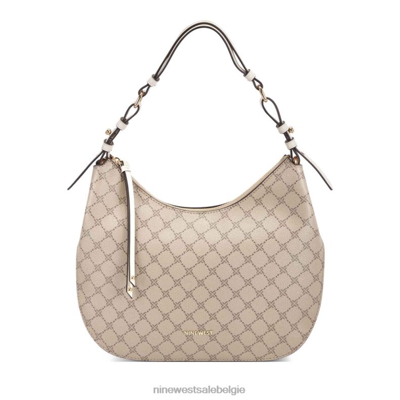 Nine West L48XT2793 beige logo/melk irina hobo